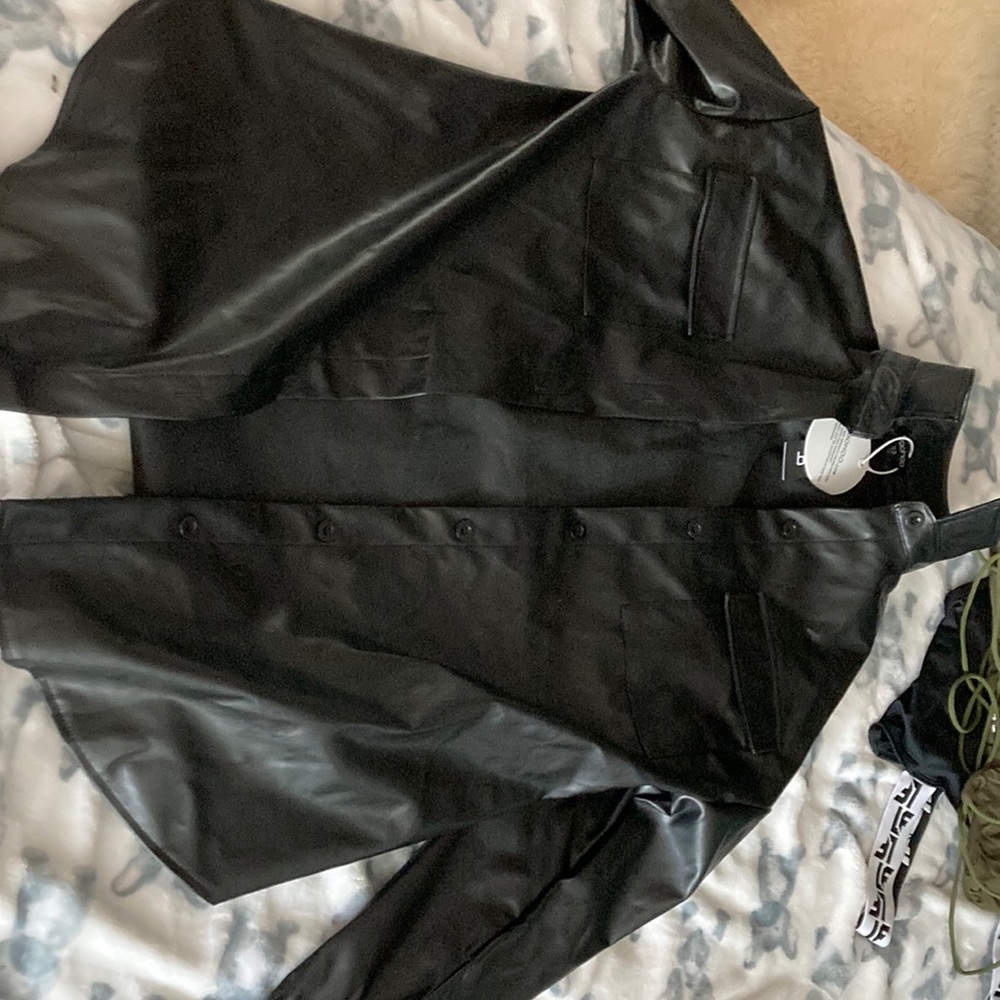 Boohoo faux leather jacket
